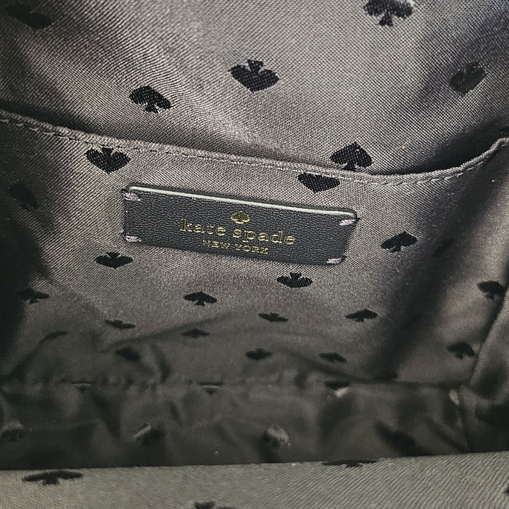 Kate Spade New York Black Saffiano Leather Schuyler Mini Backpack - Picture 8 of 10